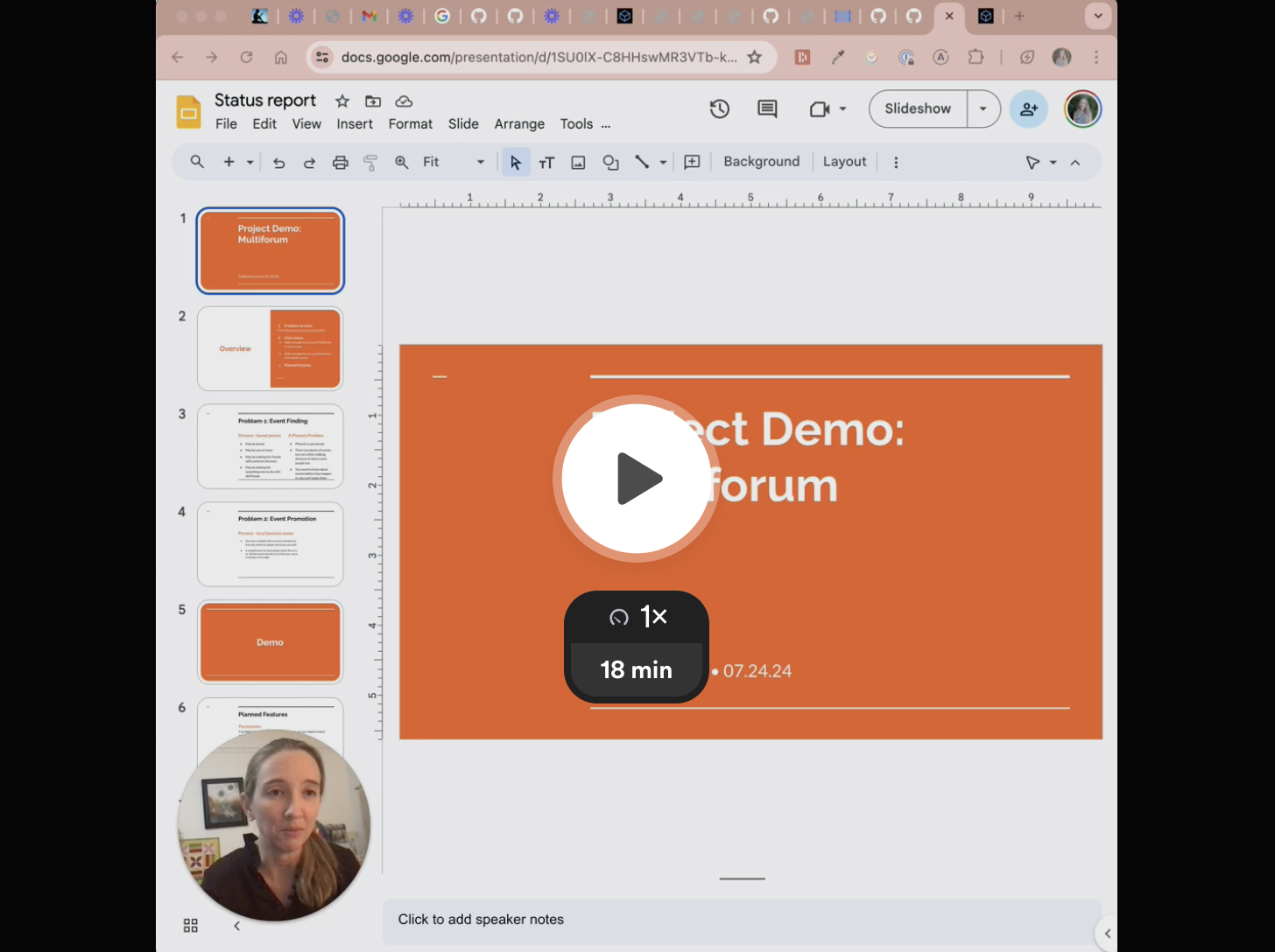 Video demo of Multiforum